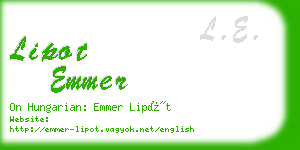 lipot emmer business card